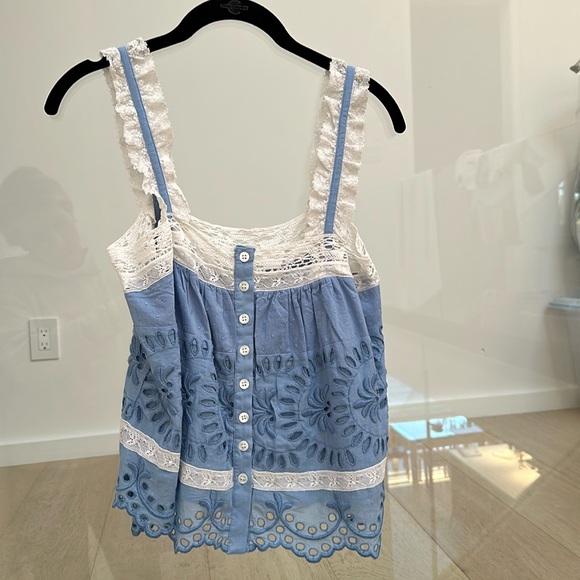 LOVESHACKFANCY Sully Broderie Anglaise Tank Top - Picture 5 of 8
